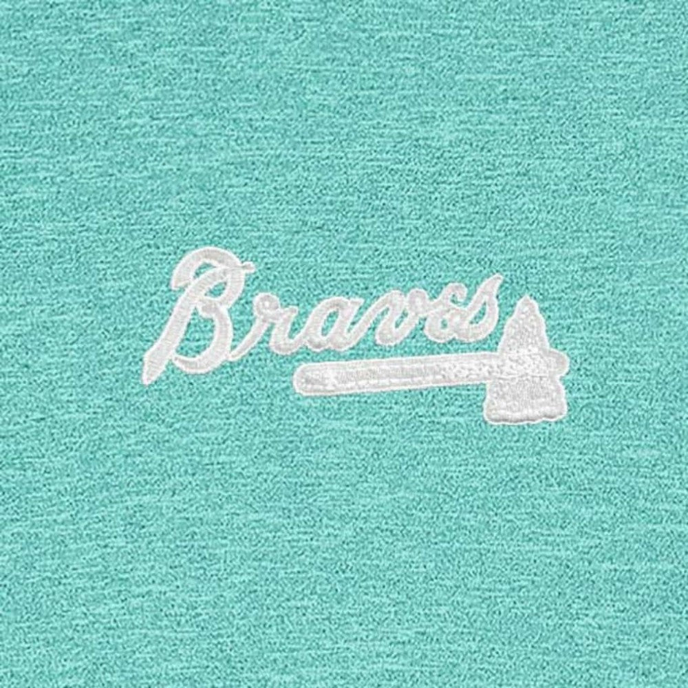 Atlanta Braves Antigua Hunk Quarter-Zip Top Clearance
