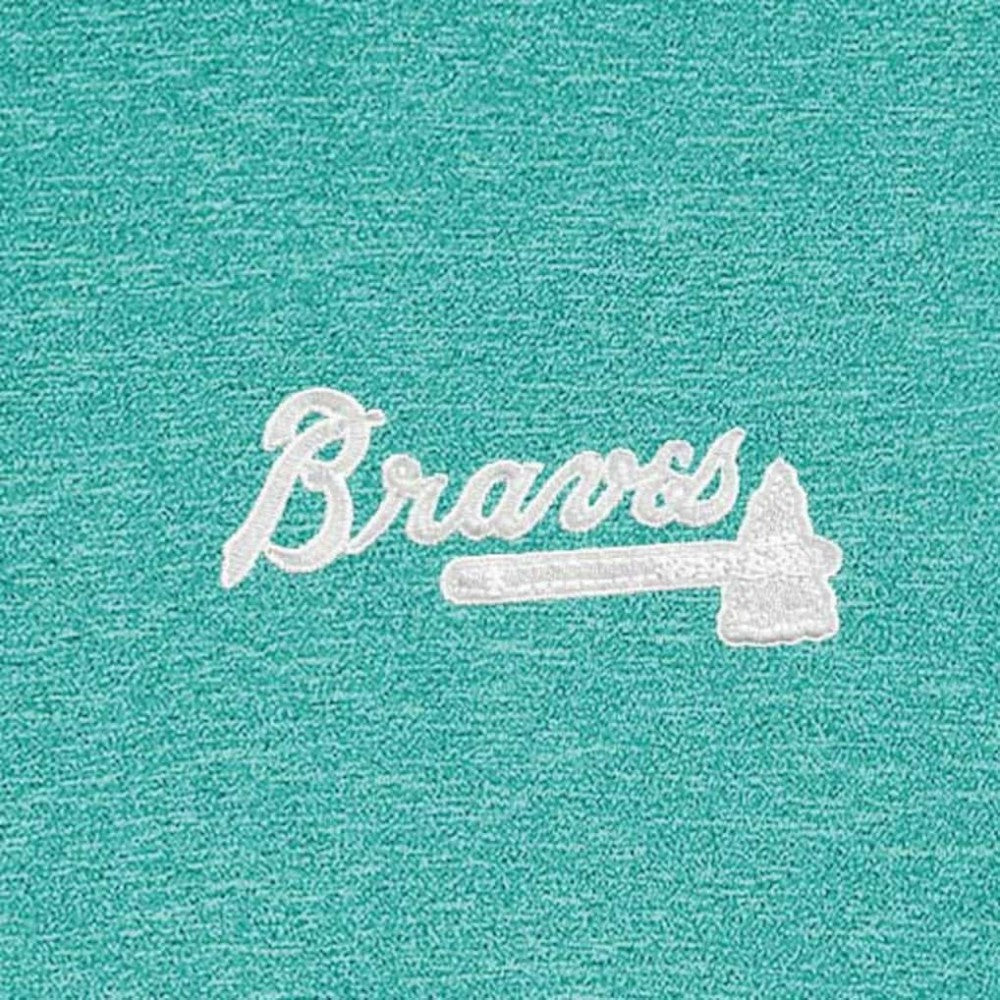 Atlanta Braves Antigua Hunk Quarter-Zip Top Clearance
