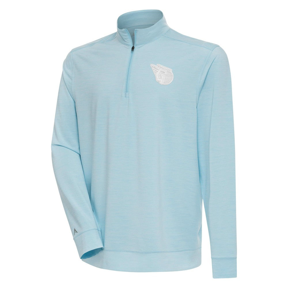 Cleveland Guardians Antigua Bright Quarter-Zip Pullover Top Online