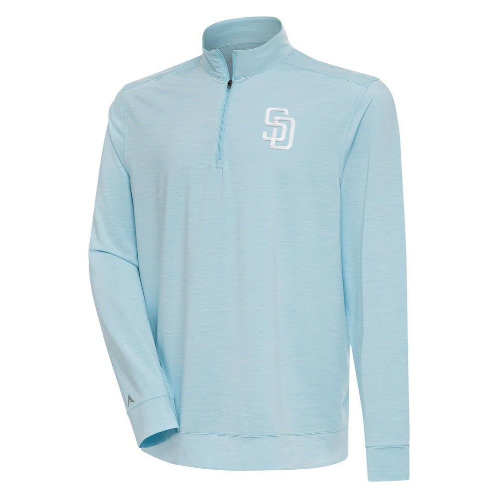 San Diego Padres Antigua Bright Quarter-Zip Pullover Top On Sale