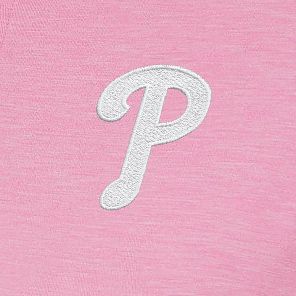 Philadelphia Phillies Antigua Women's Mentor Quarter-Zip Pullover Top On Sale