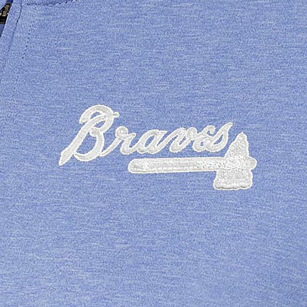 Atlanta Braves Antigua Women's Mentor Quarter-Zip Pullover Top Sale