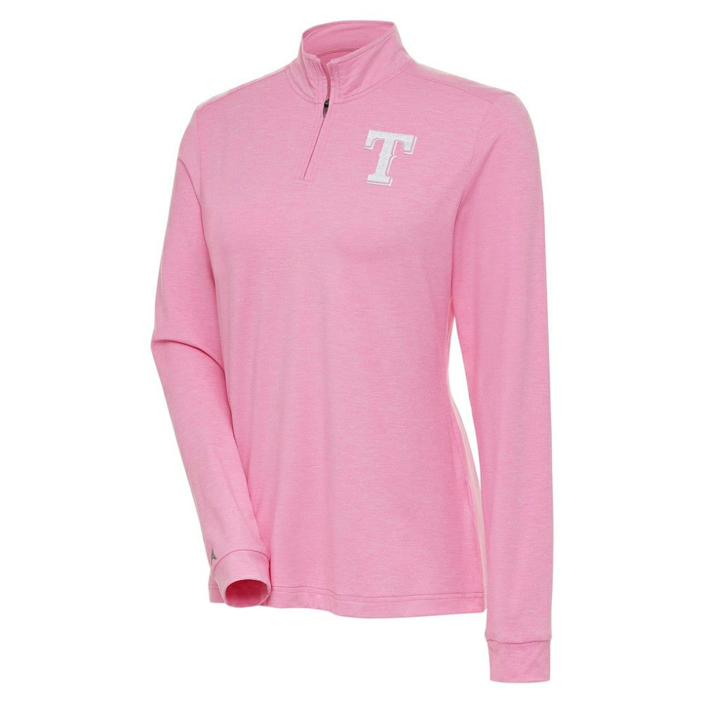 Texas Rangers Antigua Women's Mentor Quarter-Zip Pullover Top Near Me