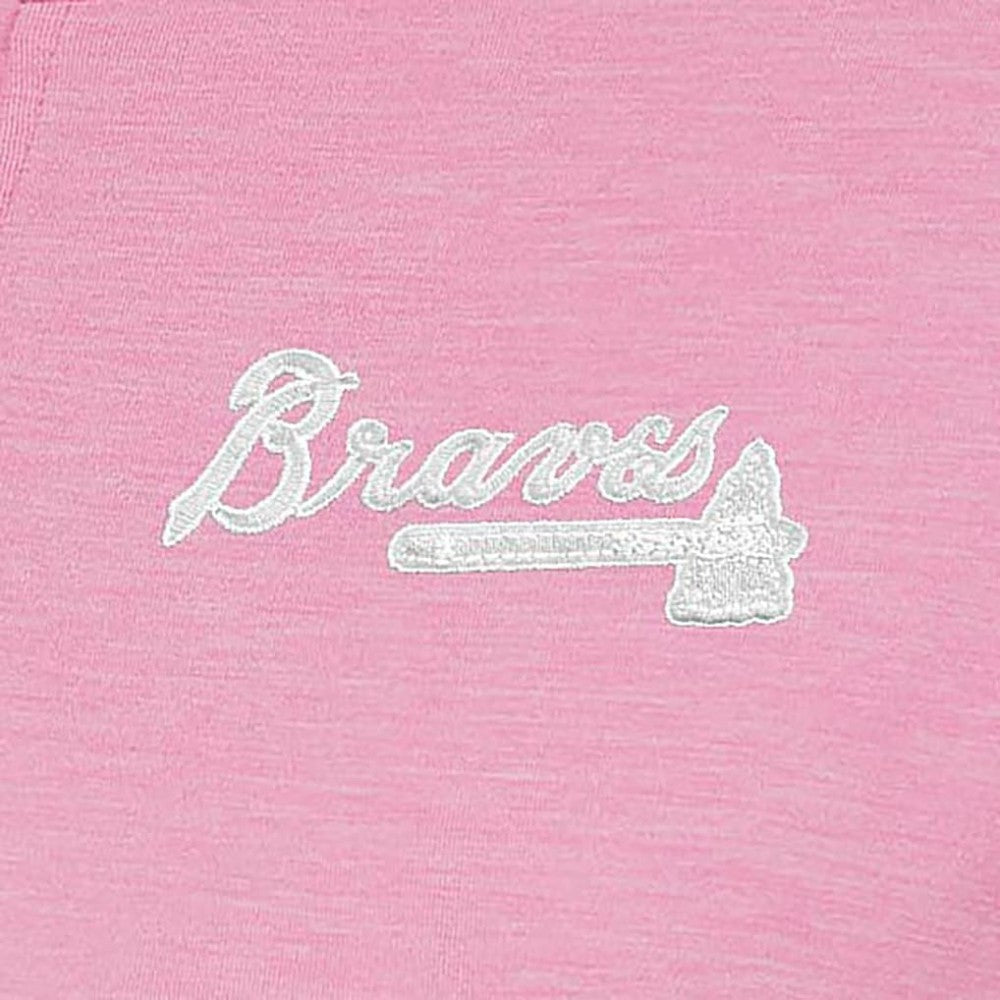 Atlanta Braves Antigua Women's Mentor Quarter-Zip Pullover Top Online