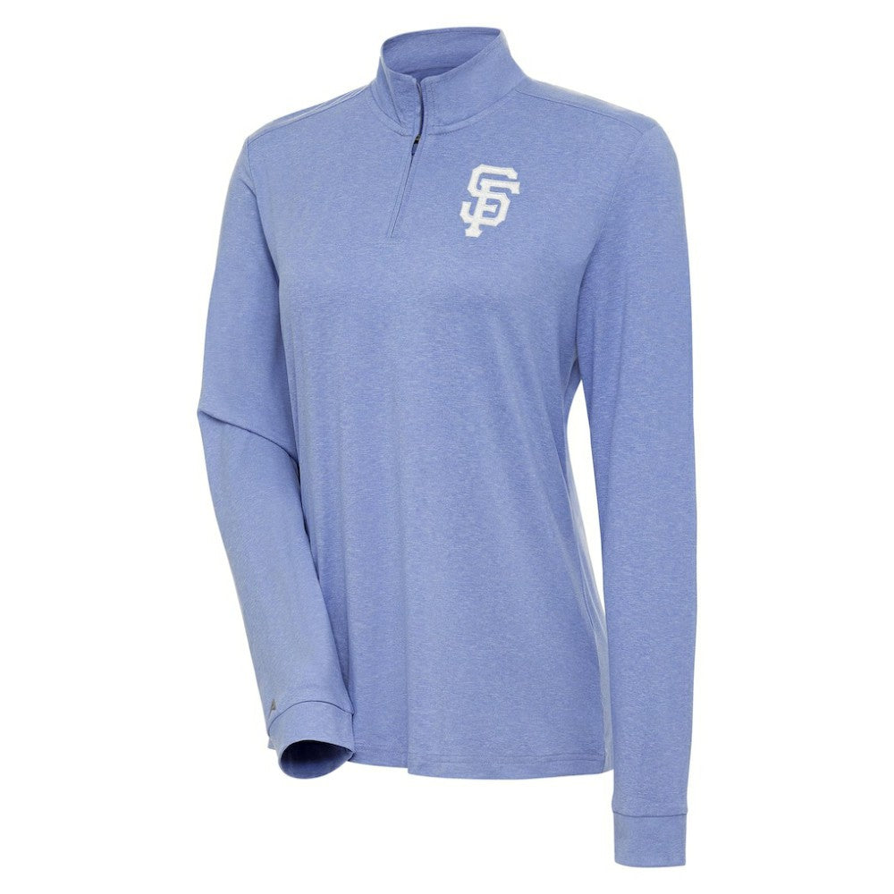 San Francisco Giants Antigua Women's Mentor Quarter-Zip Pullover Top Sale