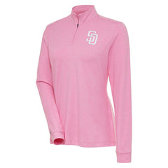 San Diego Padres Antigua Women's Mentor Quarter-Zip Pullover Top discount
