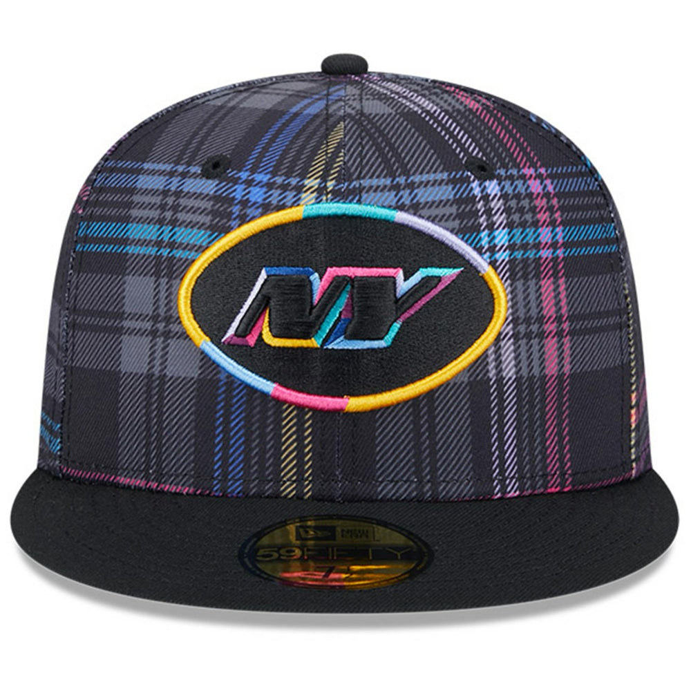 New York Jets New Era 2024 NFL Crucial Catch Plaid 59FIFTY Fitted Hat Black - NFL