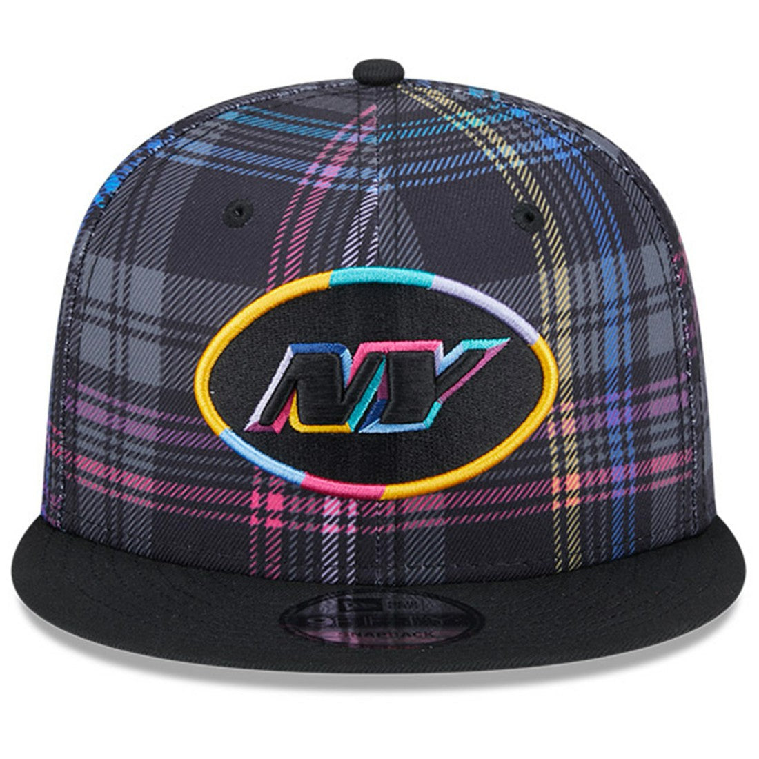 New York Jets New Era 2024 NFL Crucial Catch Plaid 9FIFTY Snapback Hat Black - NFL