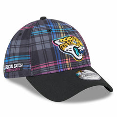 Jacksonville Jaguars New Era 2024 NFL Crucial Catch Plaid 39THIRTY Flex Hat Black - NFL