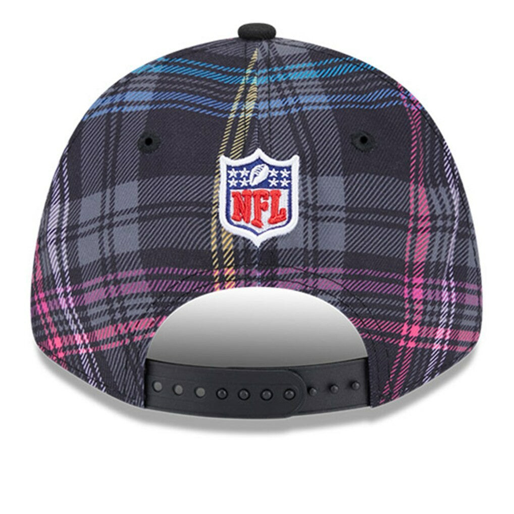 Jacksonville Jaguars New Era 2024 NFL Crucial Catch Plaid 9FORTY Adjustable Hat Black - NFL