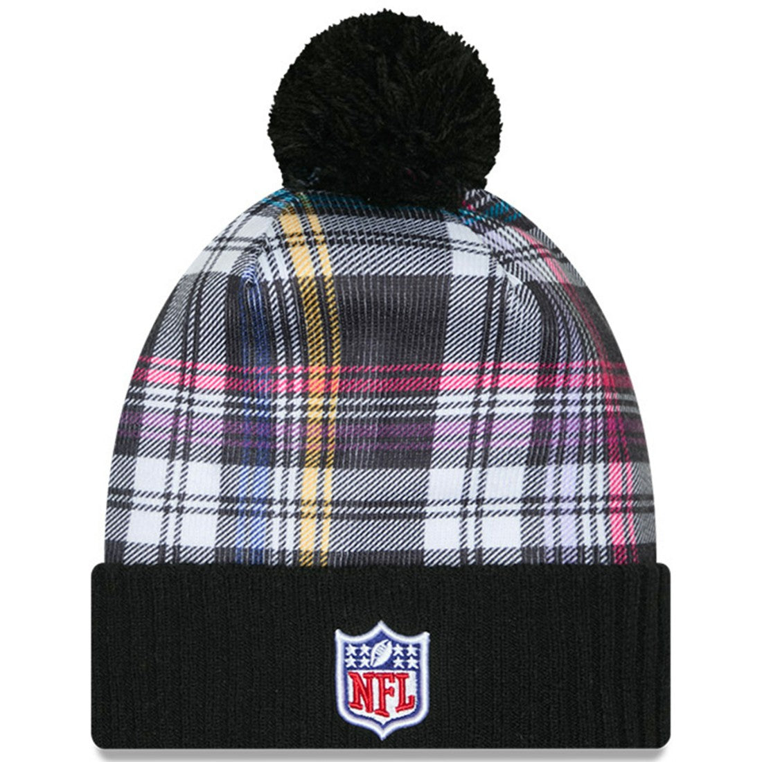 New York Jets New Era 2024 NFL Crucial Catch Cuffed Knit Hat with Pom Black - NFL