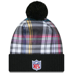New York Jets New Era 2024 NFL Crucial Catch Cuffed Knit Hat with Pom Black - NFL