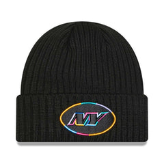 New York Jets New Era 2024 NFL Crucial Catch Cuffed Knit Hat Black - NFL