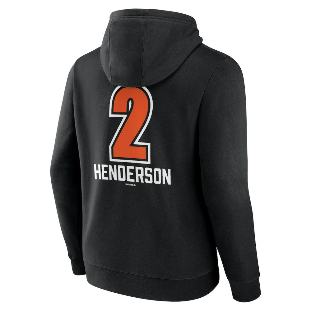 Gunnar Henderson Baltimore Orioles Fastball Player Name & Number Pullover Hoodie On Sale