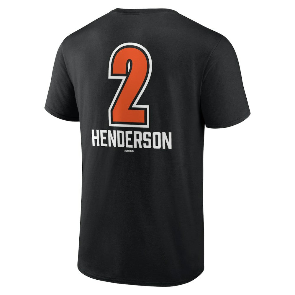 Gunnar Henderson Baltimore Orioles Fastball Player Name & Number T-Shirt Lifestyle