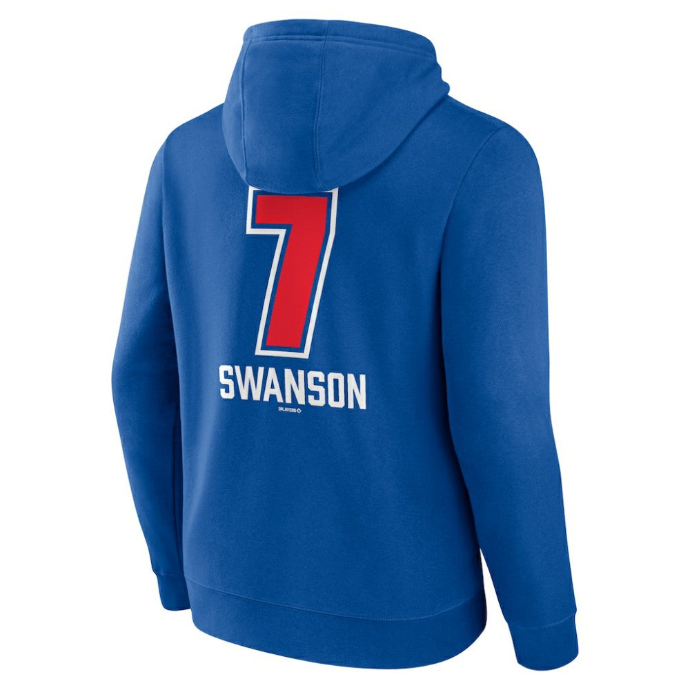 Dansby Swanson Chicago Cubs Fastball Player Name & Number Pullover Hoodie On Sale