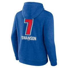Dansby Swanson Chicago Cubs Fastball Player Name & Number Pullover Hoodie On Sale