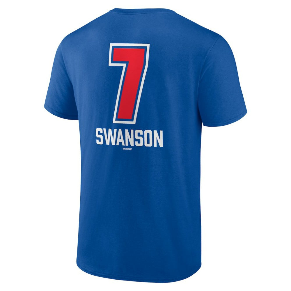 Dansby Swanson Chicago Cubs Fastball Player Name & Number T-Shirt On Sale