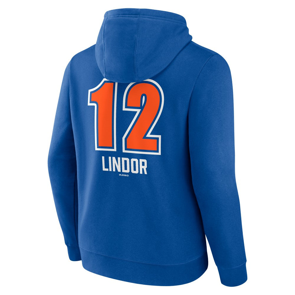 Francisco Lindor New York Mets Fastball Player Name & Number Pullover Hoodie Near Me