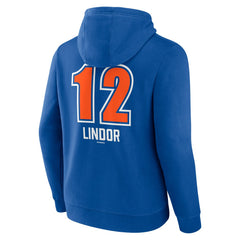 Francisco Lindor New York Mets Fastball Player Name & Number Pullover Hoodie Near Me