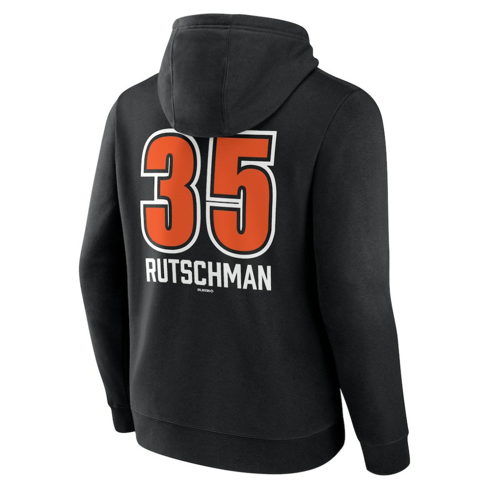 Adley Rutschman Baltimore Orioles Fastball Player Name & Number Pullover Hoodie On Sale