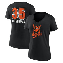Adley Rutschman Baltimore Orioles Women's Fastball Player Name & Number V-Neck T-Shirt for sale