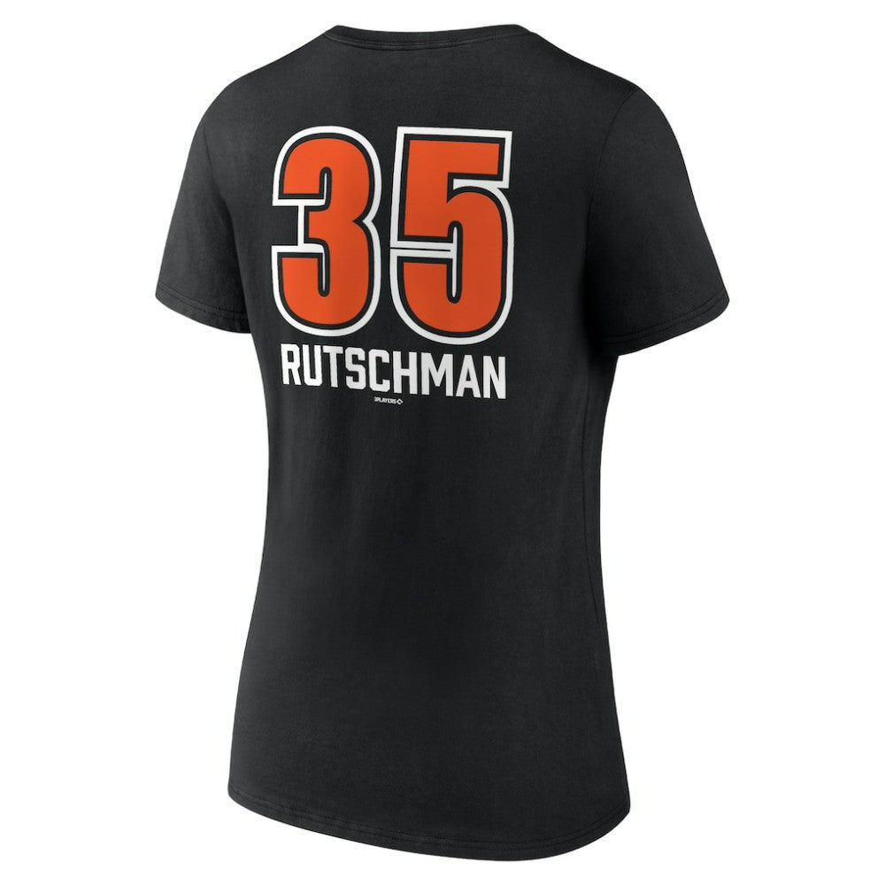 Adley Rutschman Baltimore Orioles Women's Fastball Player Name & Number V-Neck T-Shirt for sale