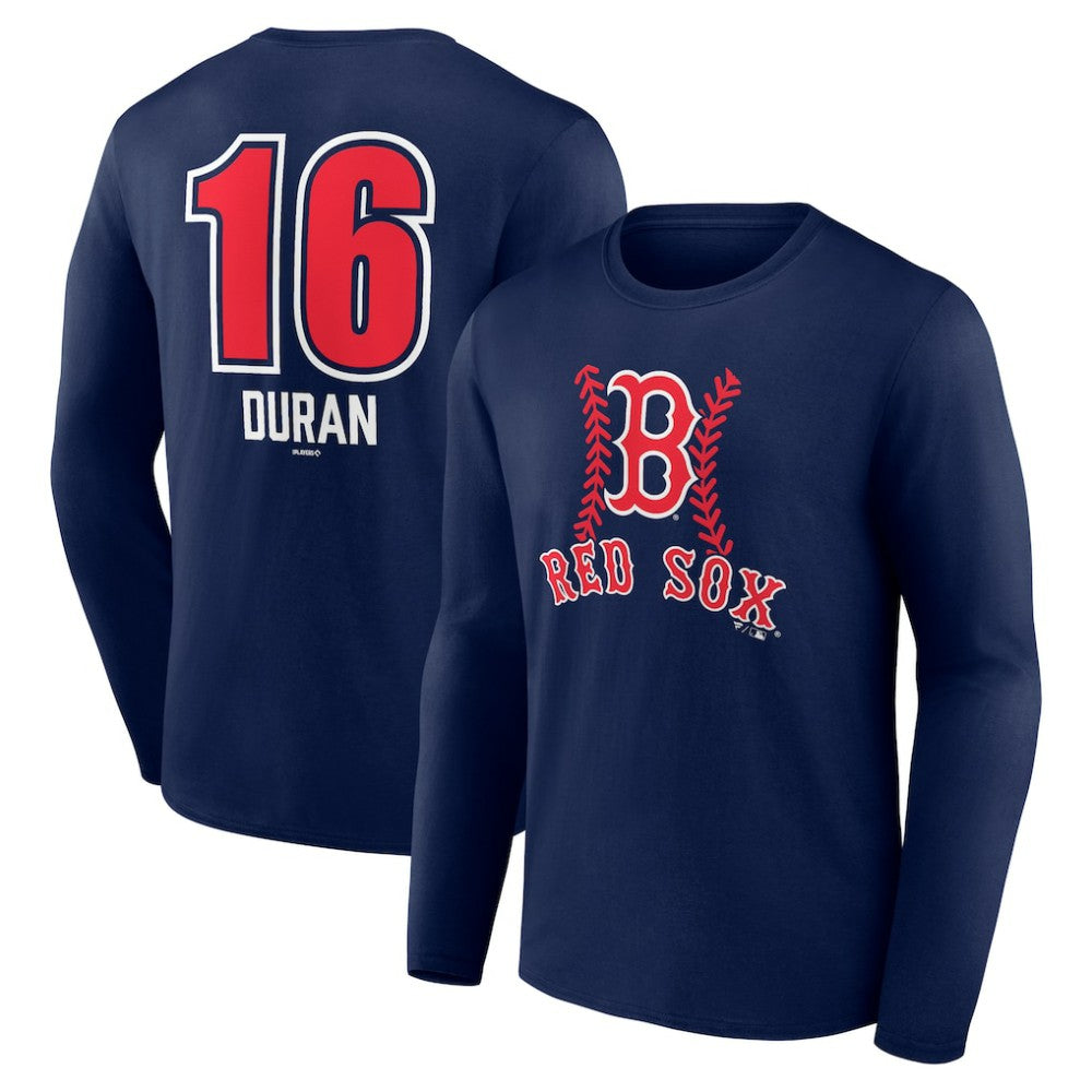 Jarren Duran Boston Red Sox Fastball Player Name & Number Long Sleeve T-Shirt Clearance