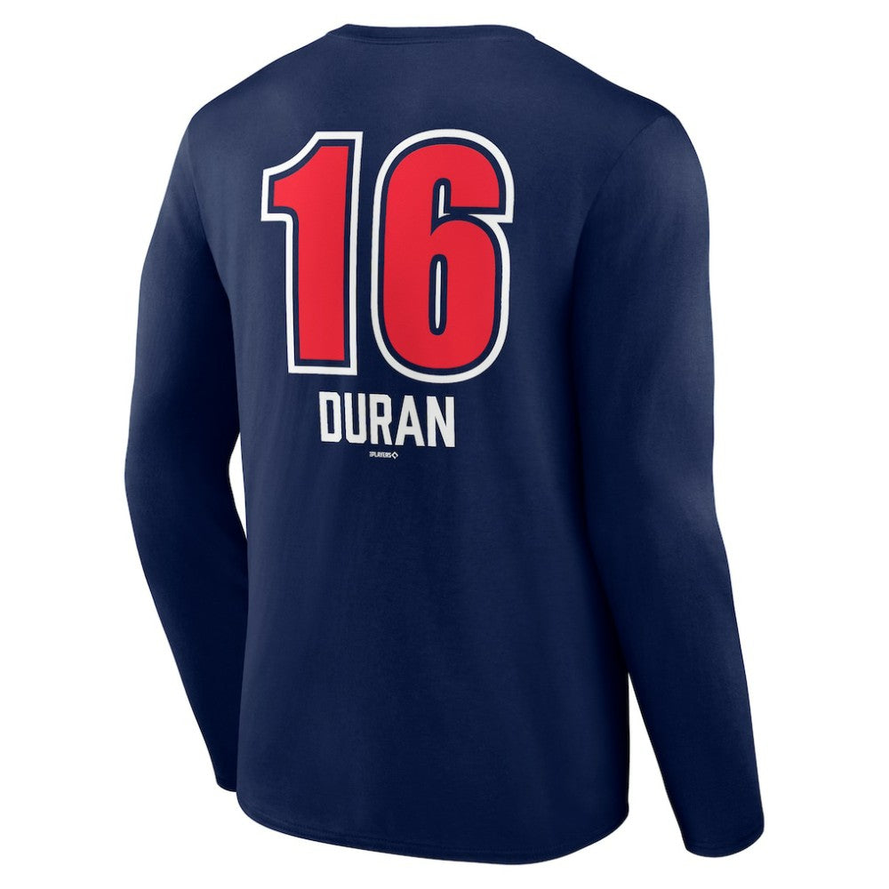 Jarren Duran Boston Red Sox Fastball Player Name & Number Long Sleeve T-Shirt Clearance