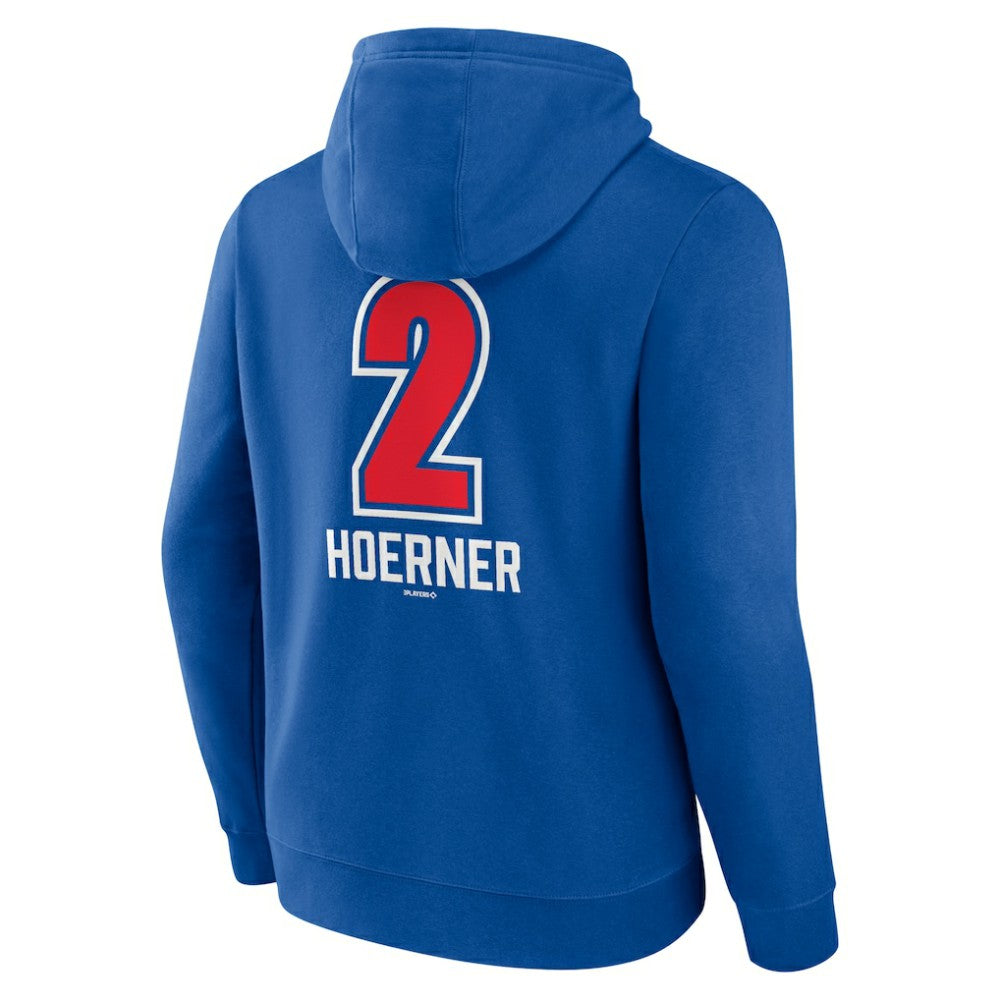 Nico Hoerner Chicago Cubs Fastball Player Name & Number Pullover Hoodie Clearance