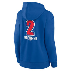 Nico Hoerner Chicago Cubs Women's Fastball Player Name & Number Pullover Hoodie Sale