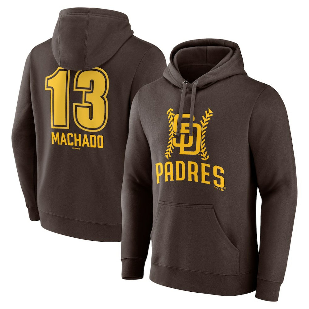 Manny Machado San Diego Padres Fastball Player Name & Number Pullover Hoodie Online