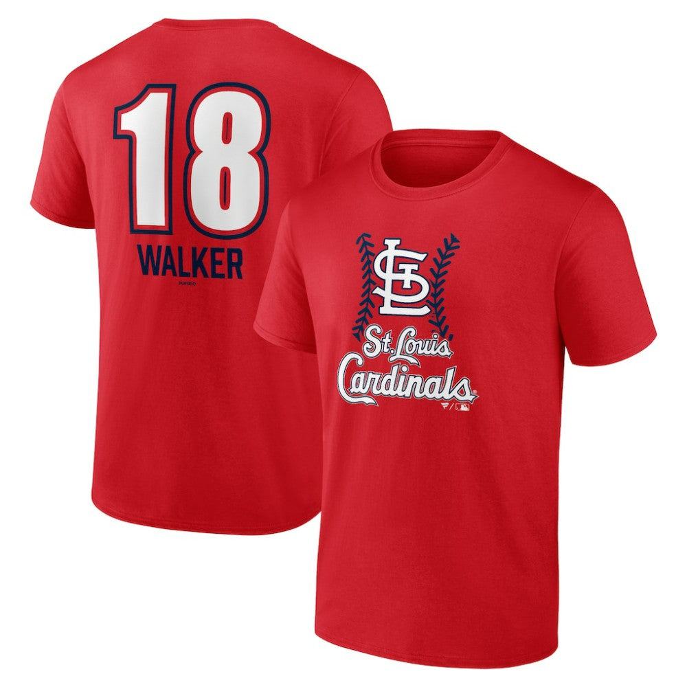 Jordan Walker St. Louis Cardinals Fastball Player Name & Number T-Shirt Lifestyle