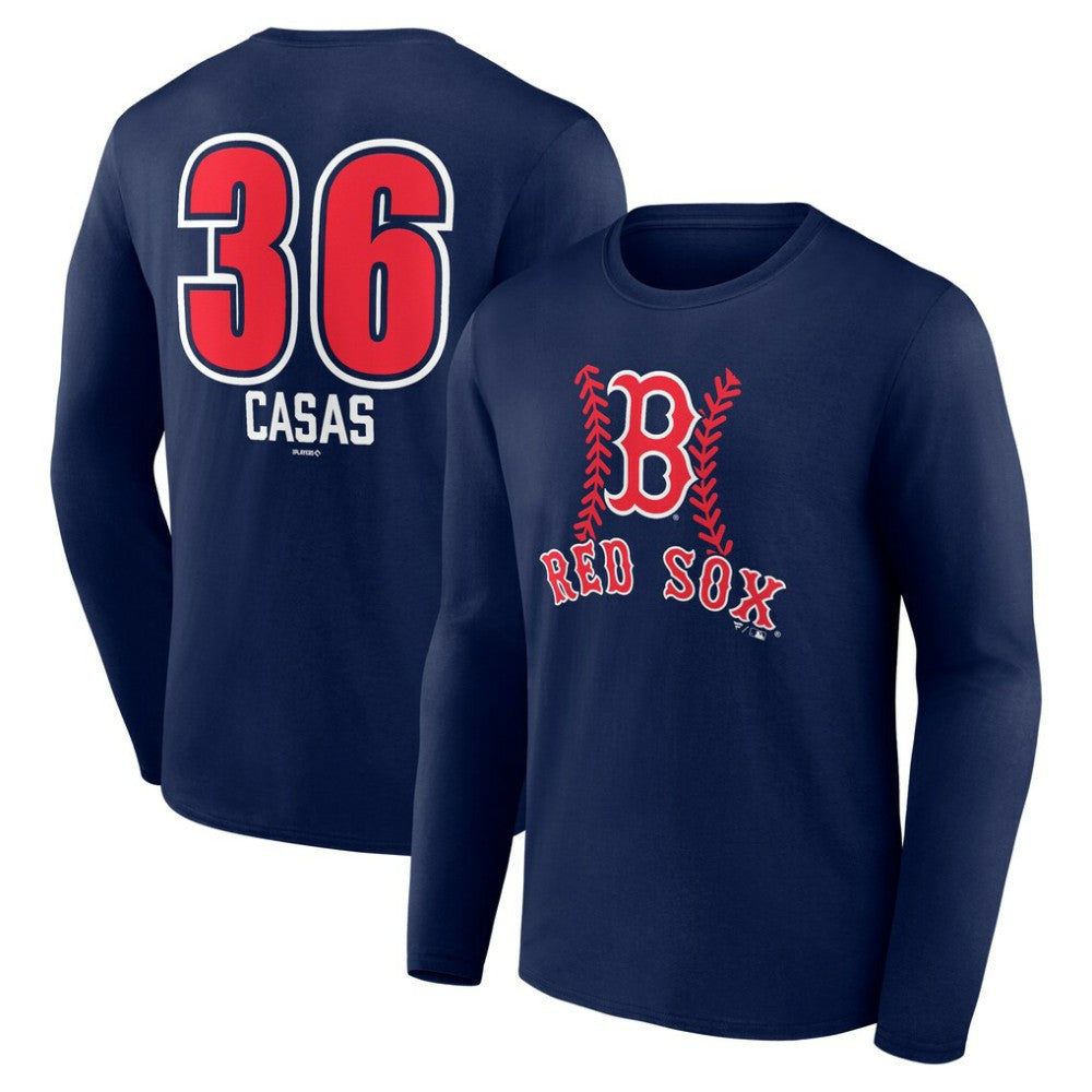 Triston Casas Boston Red Sox Fastball Player Name & Number Long Sleeve T-Shirt Sale