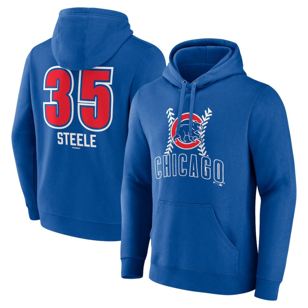 Justin Steele Chicago Cubs Fastball Player Name & Number Pullover Hoodie Clearance