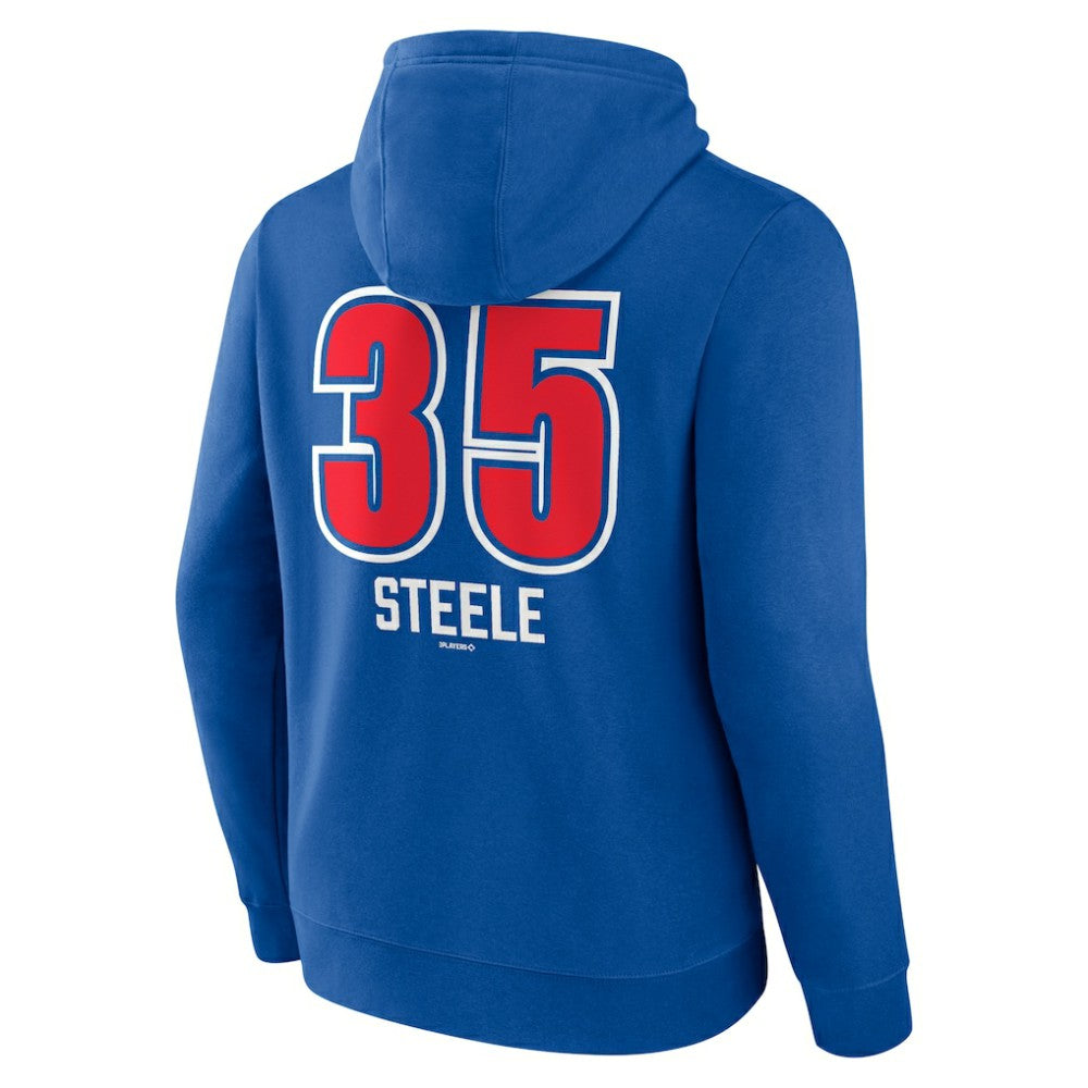 Justin Steele Chicago Cubs Fastball Player Name & Number Pullover Hoodie Clearance