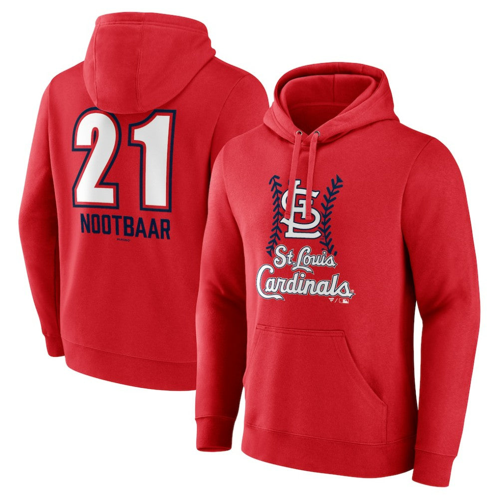Lars Nootbaar St. Louis Cardinals Fastball Player Name & Number Pullover Hoodie On Sale