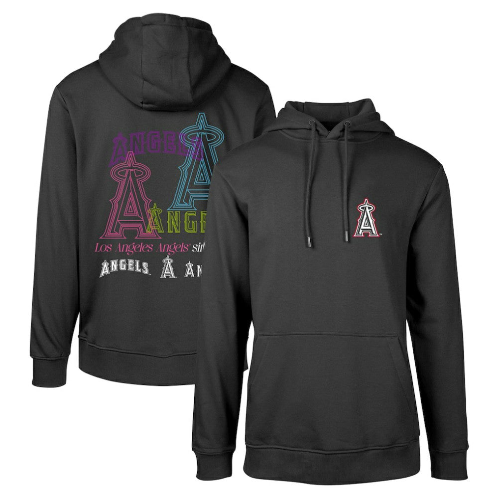 Los Angeles Angels Levelwear Podium Vintage Pullover Hoodie On Sale