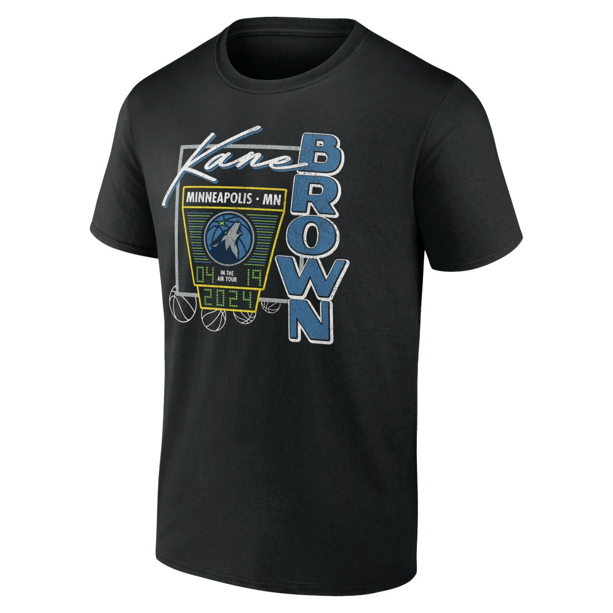 Fanatics - Kane Brown x Minnesota Timberwolves T-Shirt - Black