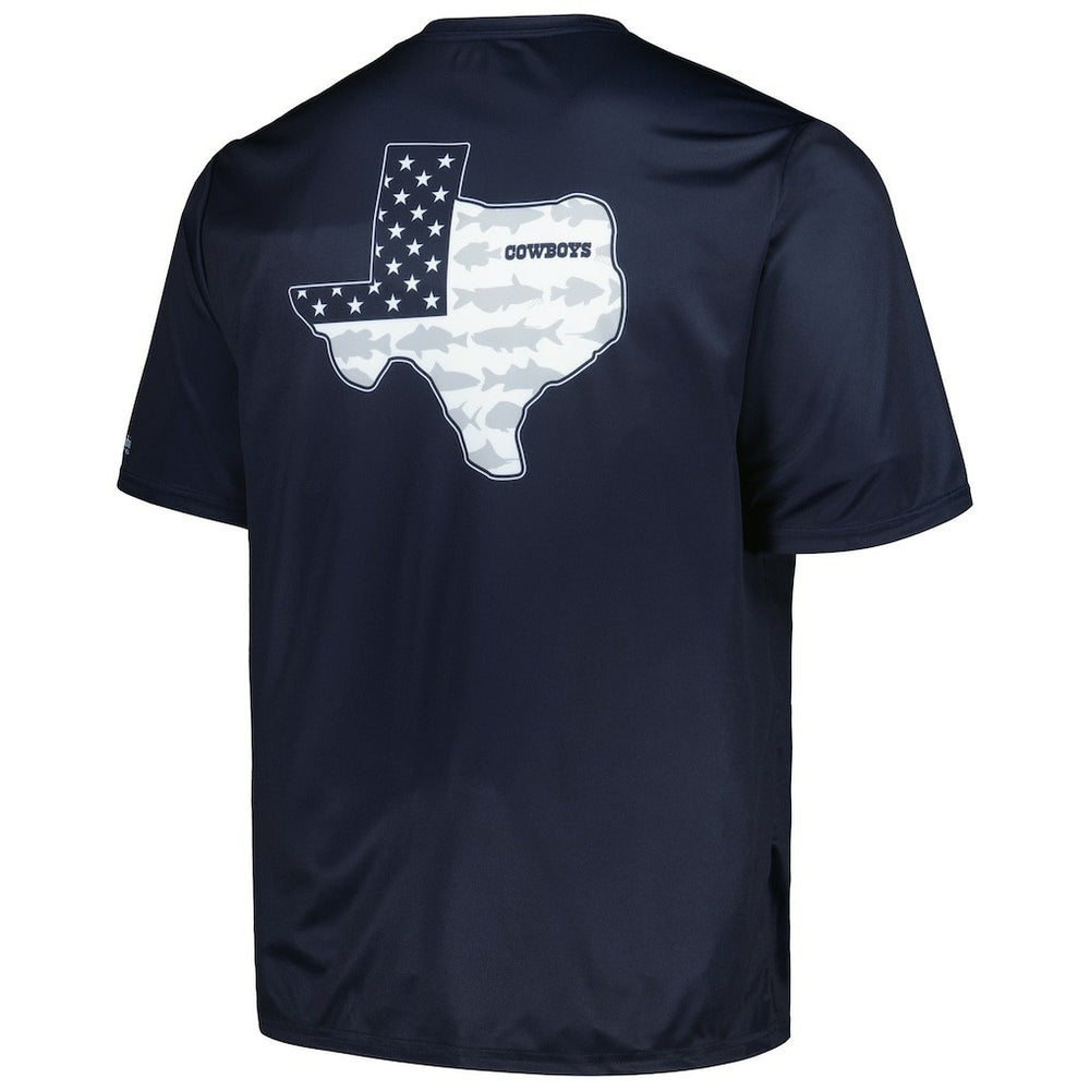 Dallas Cowboys Terminal Tackle Omni-Shade Texas T-Shirt Navy - Columbia