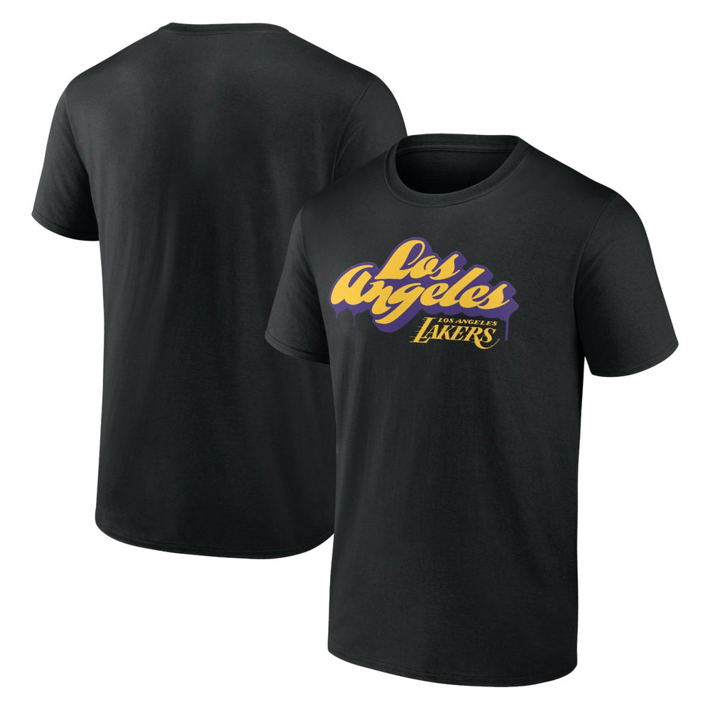 NBA - Los Angeles Lakers LA Graffiti T-Shirt - Black