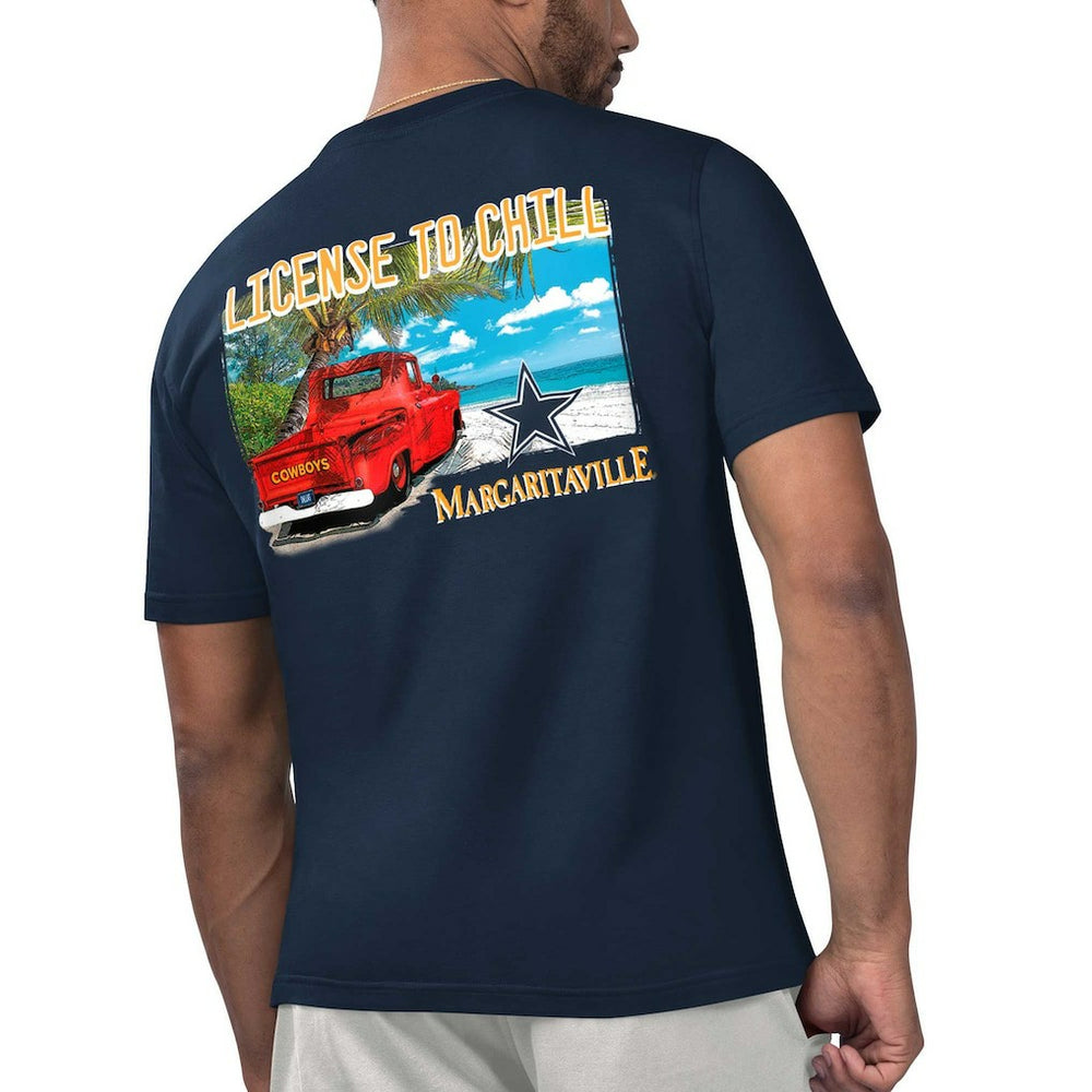Dallas Cowboys Margaritaville Licensed to Chill T-Shirt Navy - NFL