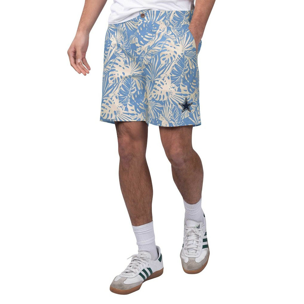 Dallas Cowboys Margaritaville Sand Washed Monstera Party Amphib Shorts Blue - NFL