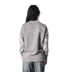New York Rangers The Wild Collective Unisex Tie-Dye Double Collar Pullover Sweatshirt Gray