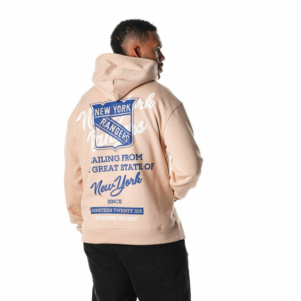 New York Rangers The Wild Collective Unisex Pullover Hoodie Cream