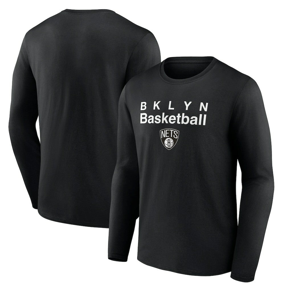NBA - Brooklyn Nets Pick & Roll Coverage Long Sleeve T-Shirt - Black