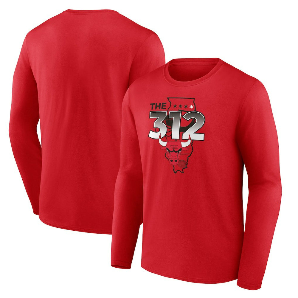 NBA - Chicago Bulls Pick & Roll Coverage Long Sleeve T-Shirt - Red