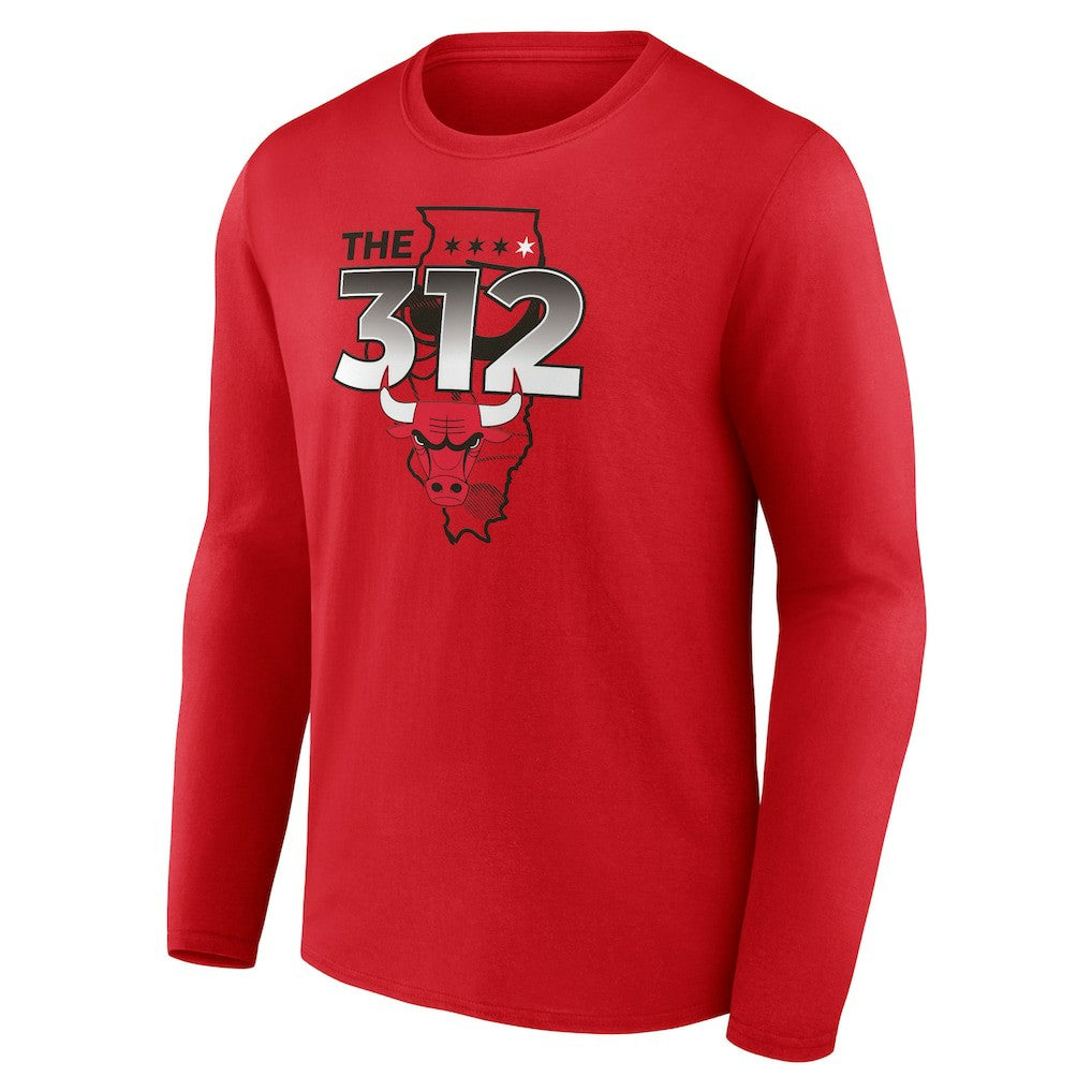 NBA - Chicago Bulls Pick & Roll Coverage Long Sleeve T-Shirt - Red