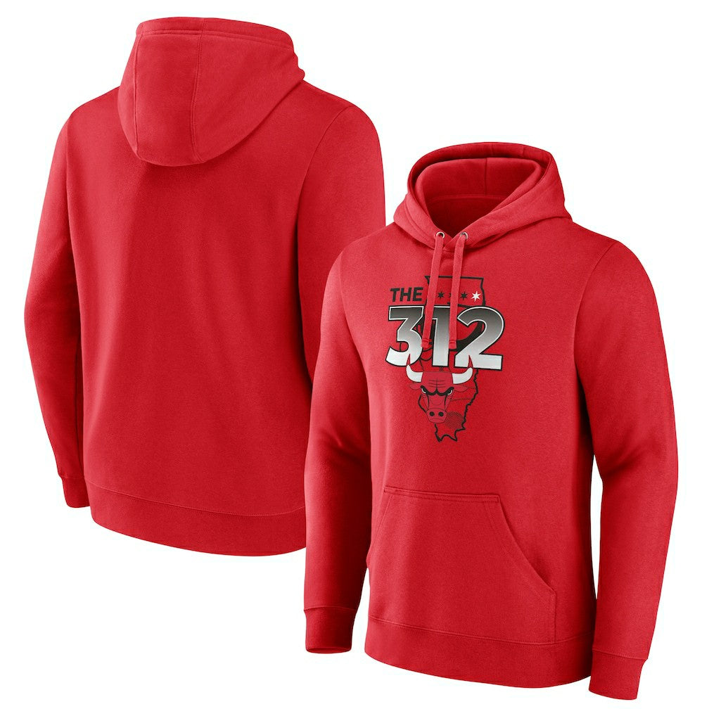 NBA - Chicago Bulls Pick & Roll Coverage Pullover Hoodie - Red
