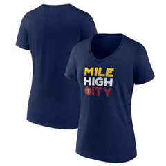 NBA - Denver Nuggets Pick & Roll Coverage V-Neck T-Shirt - Navy